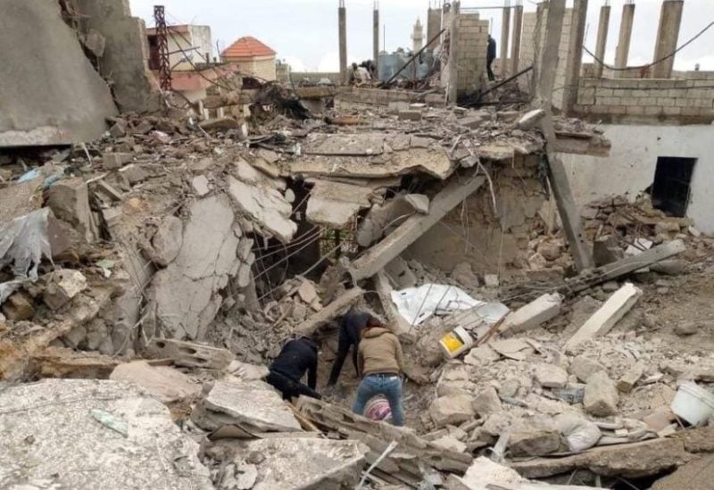 منزل استهدفه طيران الاحتلال الإسرائيلي في بلدة كفرشوبا الجنوبية - أرشيفية