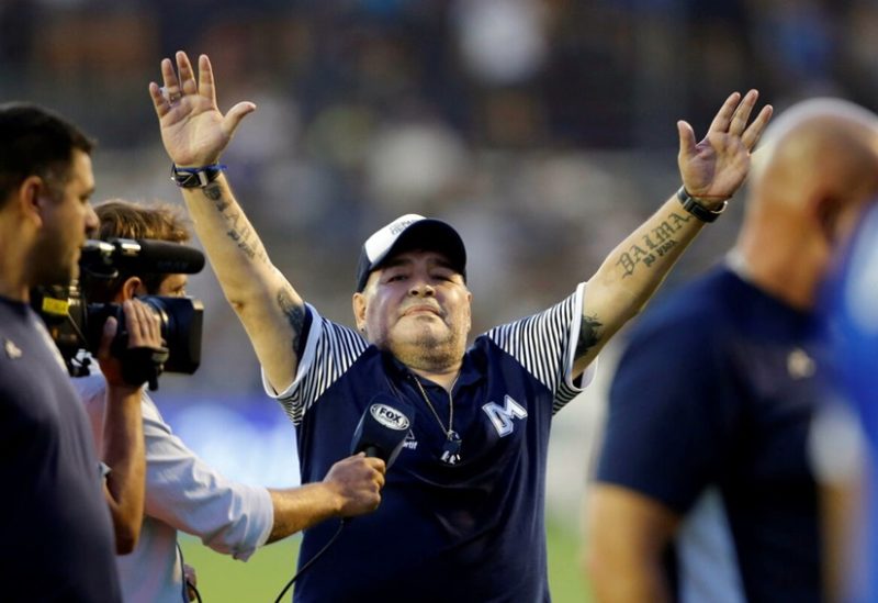 أسطورة كرة القدم الأرجنتينية الراحل دييجو مارادونا