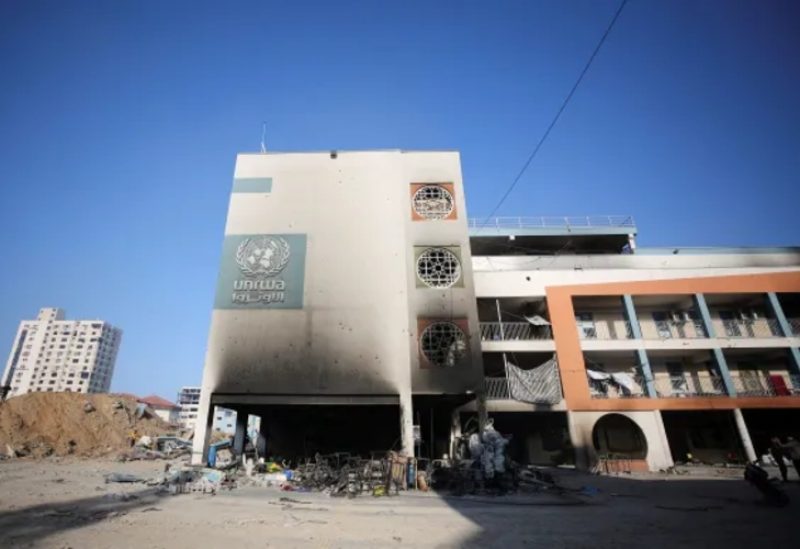 مبنى الأونروا في غزة