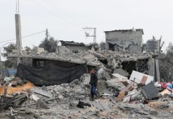 آثار الدمار غزة نتيجة القصف الإسرائيلي المتواصل