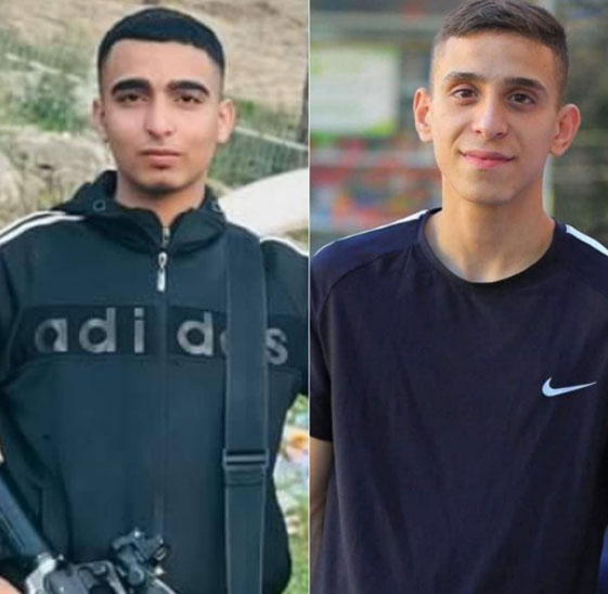 الشهيدان نضال أبو عبيد وإياد نضال