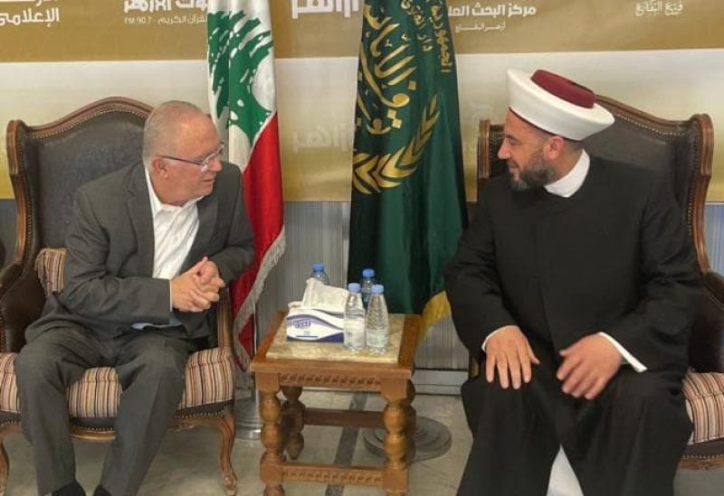 النائب ميشال ضاهر مفتي زحلة والبقاع الغربي الشيخ الدكتور علي الغزاوي