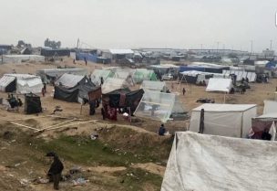 خيام النازحين من غزة إلى رفح
