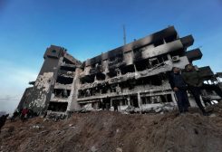 مشفى الشفاء الطبي بعد تدميره - غزة