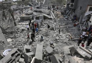 الدمار في غزة جراء القصف الإسرائيلي