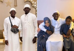 اللاعبان النيجيري عمر صادق والمالي هماري تراوري