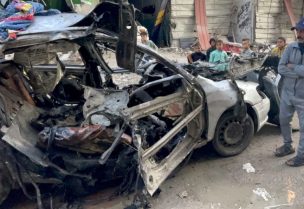السيارة التي كان بداخلها أبناء إسماعيل هنية