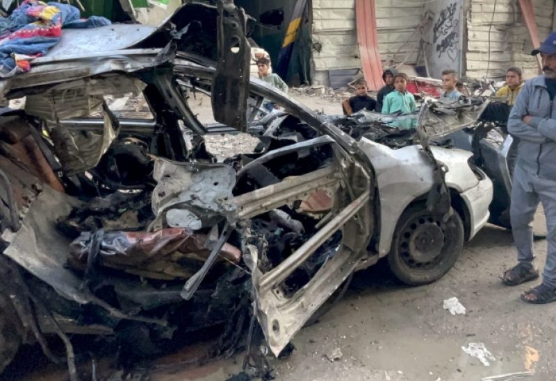 السيارة التي كان بداخلها أبناء إسماعيل هنية