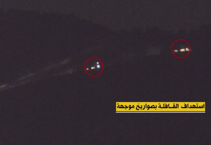 حزب الله يستهدف قافلة عسكرية إسرائيلية