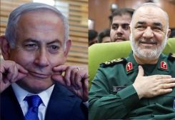 قائد الحرس الثوري الإيراني حسين سلامي - رئيس الوزراء الإسرائيلي بنيامين نتنياهو