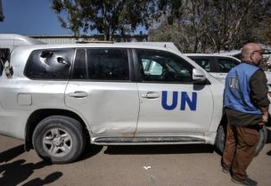 جيش الاحتلال الإسرائيلي استهدف سيارة تابعة لمنظمة الأمم المتحدة (وكالة الأناضول)