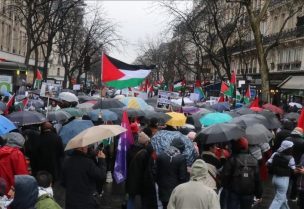 مسيرات طلابية في فرنسا تضامنا مع غزة - أرشيفية