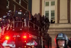 شرطة نيويورك تقتحم حرم جامعة كولومبيا