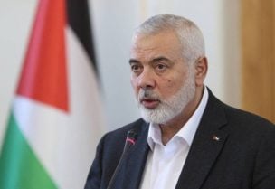 رئيس المكتب السياسي لحركة المقاومة الإسلامية الفلسطينية (حماس) إسماعيل هنية