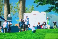 صورة من الفيديو للاعبة الغولف الألمانية أثناء بطولة الولايات المتحدة المفتوحة للسيدات
