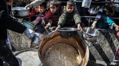 المجاعة تهدد الفلسطينيين في قطاع غزة - الأناضول