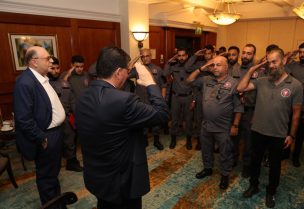 بهاء الحريري استقبل متطوعي جهاز الإنقاذ والخدمات الطبية