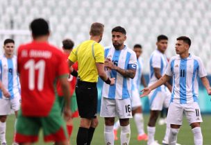 من مباراة المغرب والأرجنتين