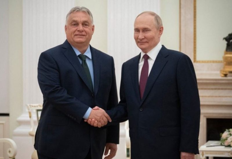 الرئيس الروسي فلاديمير بوتين ورئيس وزراء المجر فيكتور أوربان