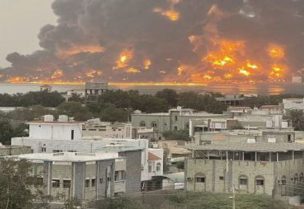 غارات إسرائيليّة تستهدف منشآت تكرير النفط في ميناء الحديدة اليمني