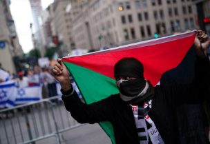 تظاهرة في نيويورك دعماً لفلسطين وغزة