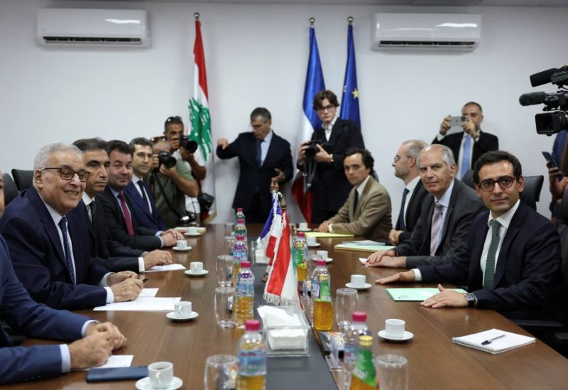 وزير الخارجية الفرنسي ستيفان سيجورن يلتقي وزير الخارجية عبد الله بو حبيب في وزارة الخارجية في بيروت