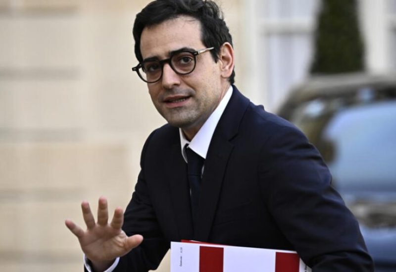 وزير الخارجية الفرنسي ستيفان سيجورنيه