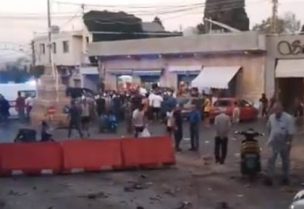 الطيران المسير الإسرائيلي استهدف سيارة في ساحة مرجعيون.