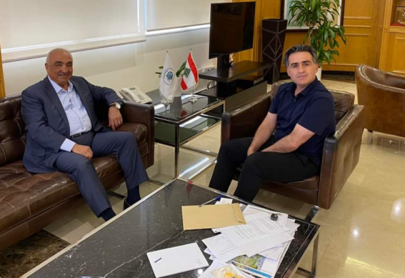 النائب السابق محمد الحجار يلتقي وزير الأشغال العامة في حكومة تصريف الأعمال علي حمية