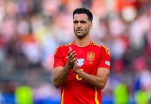 لاعب الوسط الإسباني ميكل ميرينو