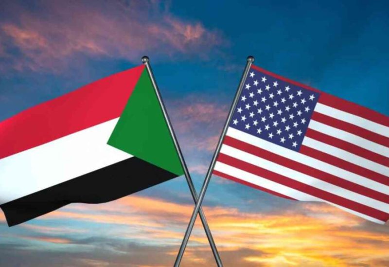 علم أمريكا والسودان