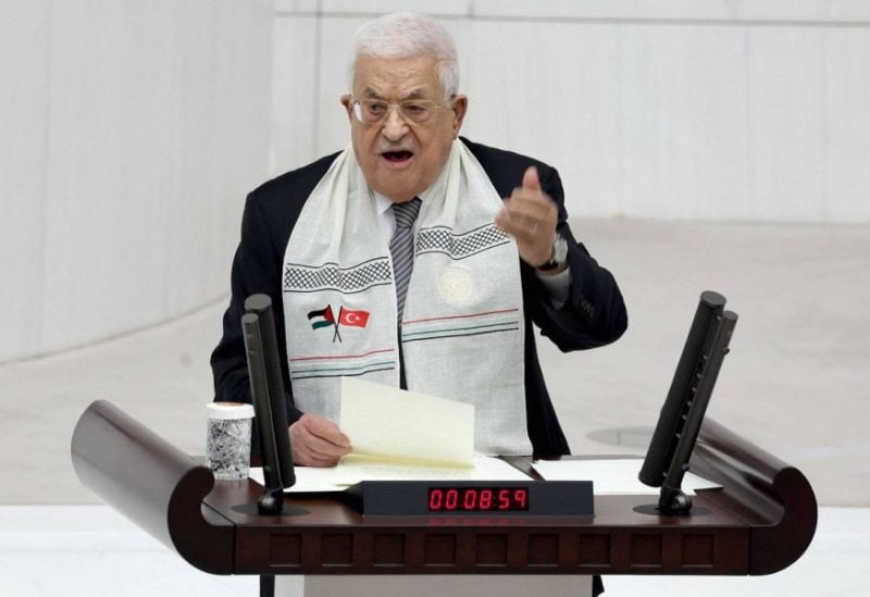 الرئيس الفلسطيني محمود عباس، في خطاب أمام البرلمان التركي