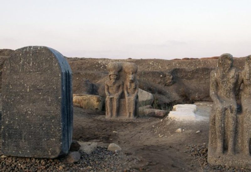 معبد بوتو بموقع تل الفراعين بمحافظة كفر الشيخ بمنطقة الدلتا في مصر