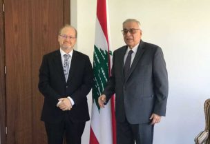 الوزير بو حبيب سفير النمسا لدى لبنان رينيه أمري