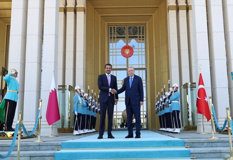أمير قطر الشيخ تميم بن حمد آل ثاني والرئيس التركي رجب طيب أردوغان