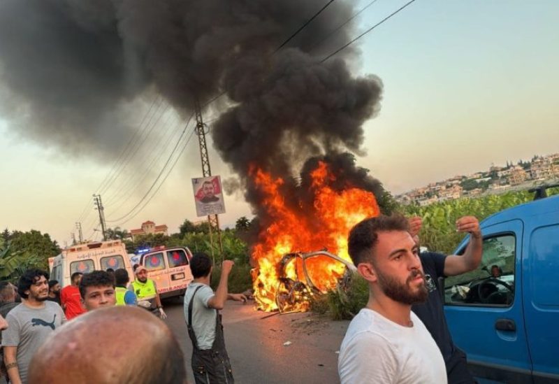 مسيرة إسرائيلية تستهدف سيارة في محيط بلدة راس العين جنوبي لبنان