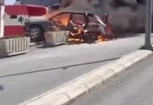 شهيد في حصيلة أولية للغارة على سيارة في صيدا