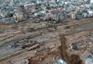 الفيضانات التي اجتاحت مدينة درنة الليبية