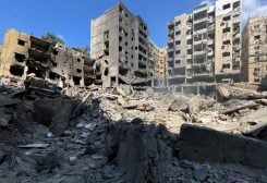 صورة لمكان اغتيال أمين عام حزب الله حسن نصر الله