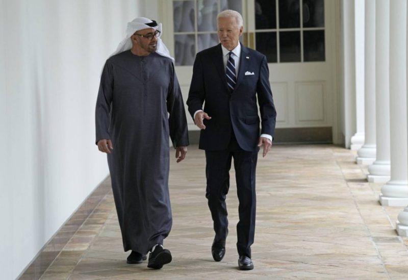 الرئيس الأميركي جو بايدن والشيخ محمد بن زايد