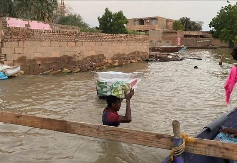 فيضان نهر بركة في السودان - الأناضول