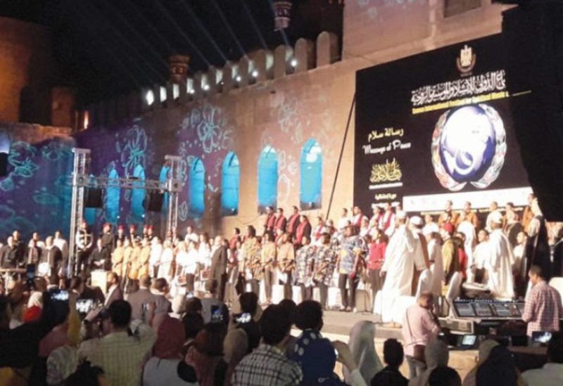 عرض سابق من مهرجان «سماع الدولي للإنشاد والموسيقى الروحية» في القاهرة