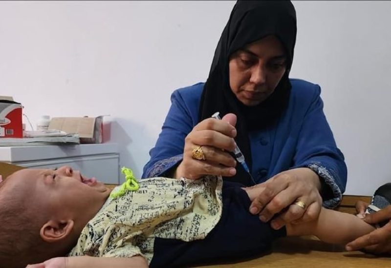 حملة تطعيم من شلل الأطفال بغزة - الأناضول