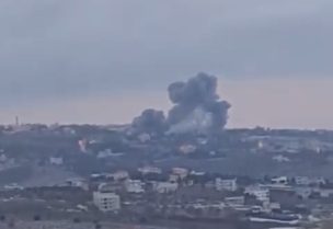 صورة من مكان الاستهداف في بيت ياحون