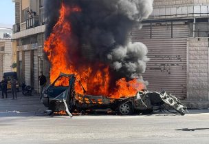 غارة إسرائيلية على فان في زحلة