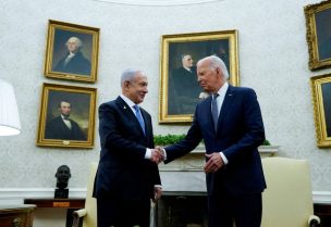 الرئيس الأمريكي جو بايدن يلتقي برئيس الوزراء الإسرائيلي بنيامين نتنياهو في البيت الأبيض في واشنطن، الولايات المتحدة الأمريكية، 25 يوليو 2024. رويترز