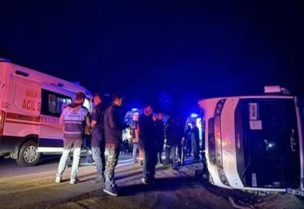 انقلاب حافلة بتركيا