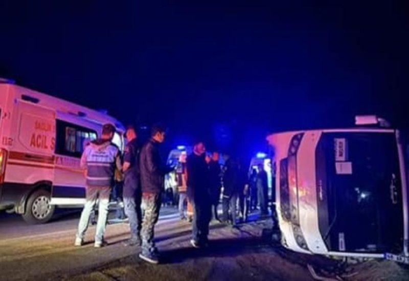 انقلاب حافلة بتركيا