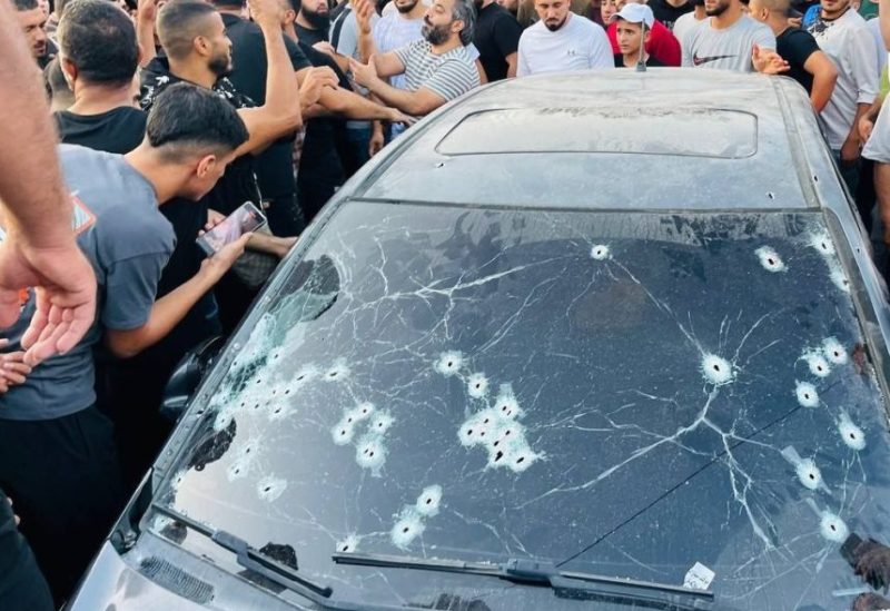 مركبة المقاومين الذين اغتالتهم قوة خاصة إسرائيلية في مدينة نابلس