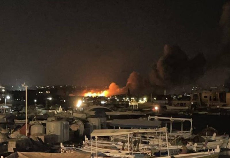 الغارة الإسرائيلية العنيفة على منطقة المساكن الشعبية في البص بقضاء صور